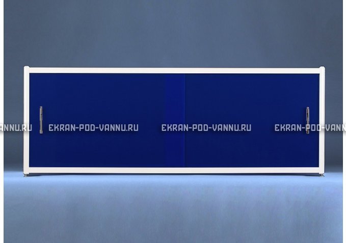 Раздвижной экран EUROPLEX Комфорт синий – купить по цене 6750 руб. в интернет-магазине в городе Курск картинка 1