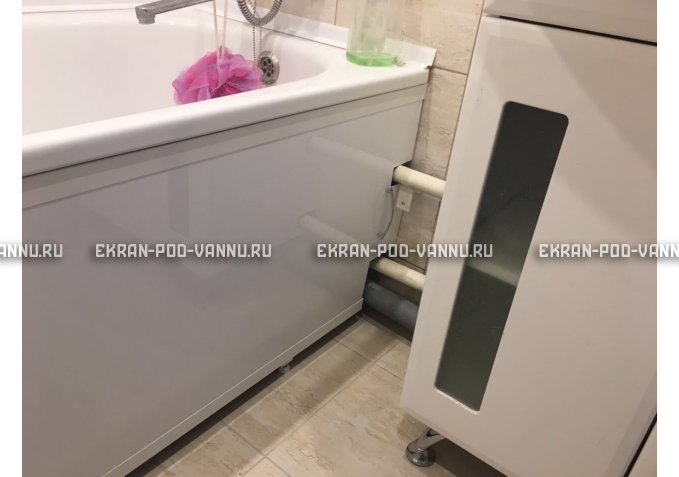 Экран под трубы EUROPLEX Универсал белый высокий – купить по цене 6550 руб. в интернет-магазине в городе Курск картинка 1