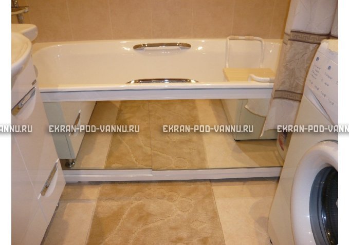 Раздвижной экран EUROPLEX Роликс Зеркальный – купить по цене 9700 руб. в интернет-магазине в городе Курск картинка 3