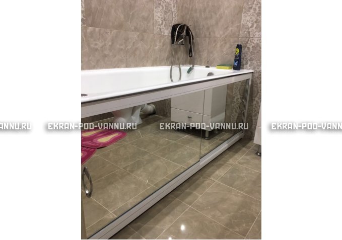 Раздвижной экран EUROPLEX Роликс Зеркальный – купить по цене 9700 руб. в интернет-магазине в городе Курск картинка 9