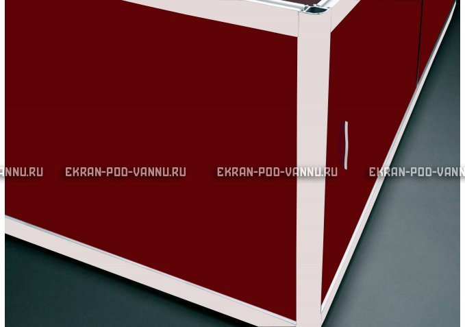 Торцевой экран EUROPLEX Комфорт бордовый – купить по цене 8760 руб. в интернет-магазине в городе Курск картинка 1