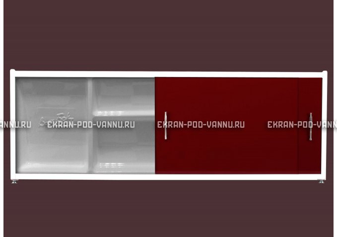 Экран с полочкой - Бордо – купить по цене 6880 руб. в интернет-магазине в городе Курск картинка 1