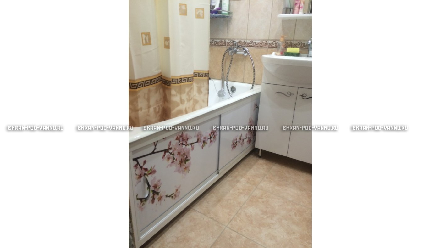 Раздвижной ФОТО экран - Белая акация – купить по цене 8500 руб. в интернет-магазине в городе Курск картинка 8