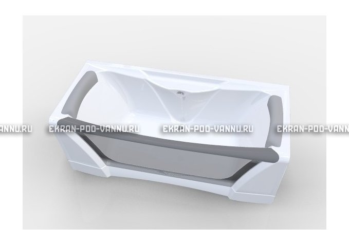 Прозрачная ванна 1MarKa Dolce Vita 180x80 – купить по цене 43200 руб. в интернет-магазине в городе Курск картинка 2