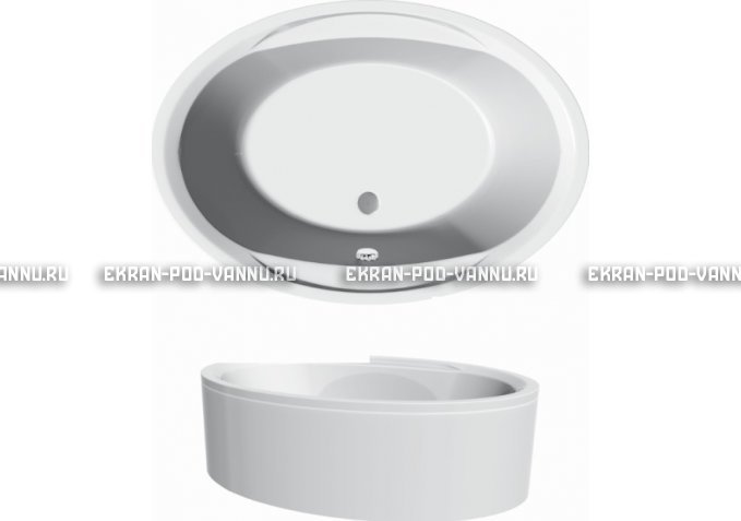Акриловая ванна Vayer Opal 180x120 – купить по цене 33850 руб. в интернет-магазине в городе Курск картинка 3