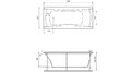 Акриловая ванна Relisan Loara 180x80 – купить по цене 23580 руб. в интернет-магазине в городе Курск картинка 17