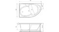Акриловая ванна Relisan Sofi 170x105 – купить по цене 23480 руб. в интернет-магазине в городе Курск картинка 17