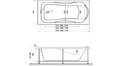 Акриловая ванна Relisan Elvira 160x75 – купить по цене 15940 руб. в интернет-магазине в городе Курск картинка 13