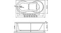 Акриловая ванна Relisan Lada 120x70 – купить по цене 10590 руб. в интернет-магазине в городе Курск картинка 13
