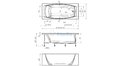 Отрезная ванна 1MarKa Pragmatika 173-155х75 см  – купить по цене 15450 руб. в интернет-магазине в городе Курск картинка 25